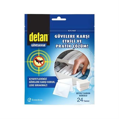 Detan Güvesavar Beyaz Sabun Kokulu 24 Adet
