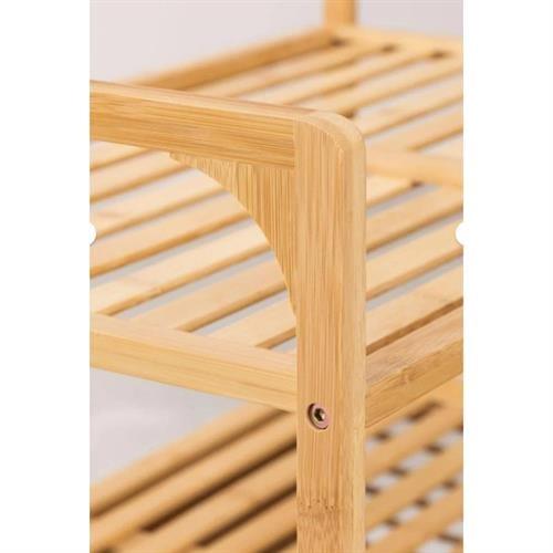 Dıgıthome Kirli Sepeti İki Raflı Bambu  0004