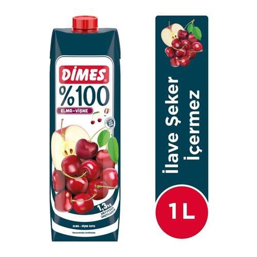 Dimes %100 Elma Vişne 1 Lt
