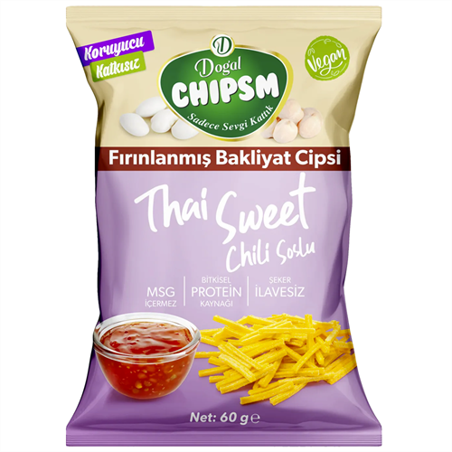 Doğal Chipsm Thai Sweet Chili Soslu 60 Gr