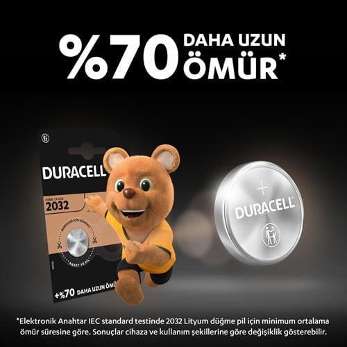 Duracell Düğme Lityum Pil 2032