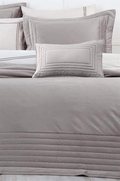 Ecocotton Yatak Örtüsü Çift Kişilik Feza Gri 240X260 %100 Organik