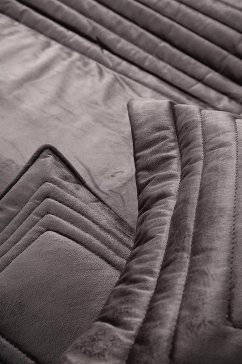 Ecocotton Yatak Örtüsü Takımı Çift Kişilik Antrasit Feza 240X260 %100 Organik