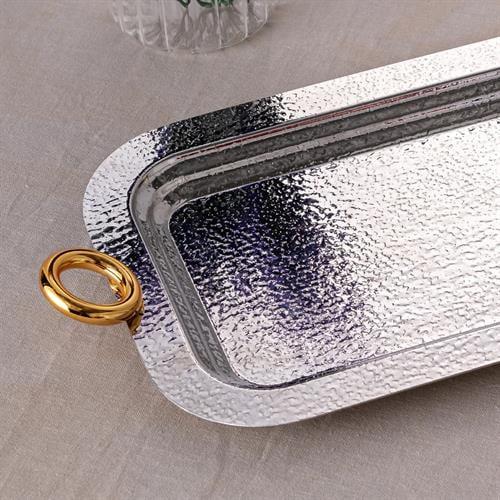 Emsan Akasya Gold Çay Tepsisi