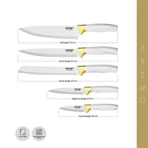 Emsan Artisan German Steel Bıçak Seti