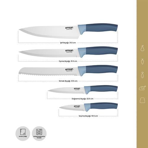 Emsan Royal German Steel Bıçak Seti