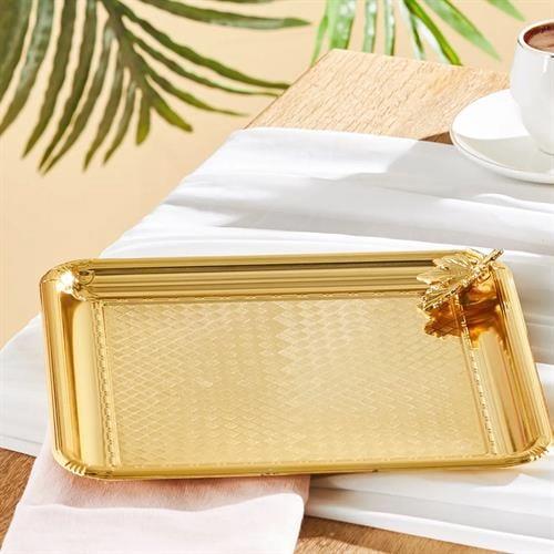 Emsan Tepsi Gold Kare Leafy
