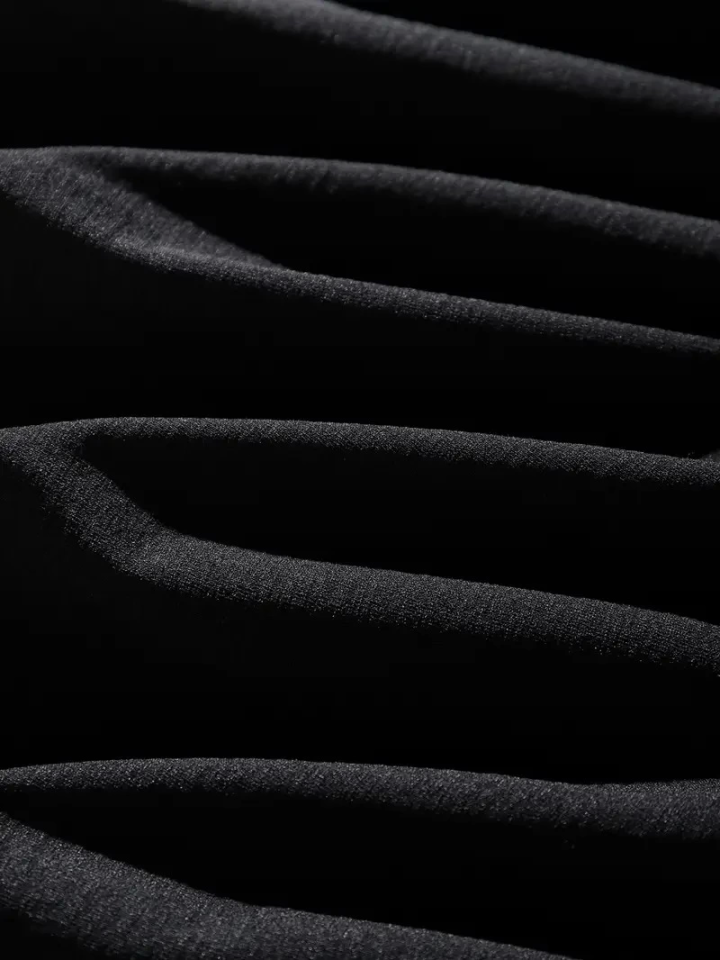 Erkek Dağ Grafikli Tişört, Yaz Için Büyük Beden Rahat T-shirt - Siyah