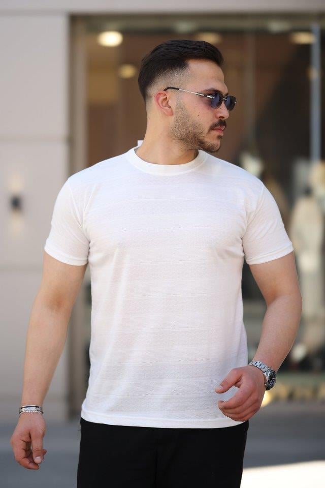 Erkek Mini Jakarlı Kısa Kollu T-shirt