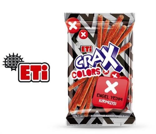 Eti Crax Colors Mexican Chili Aromalı Çeşnili Kraker 50 Gr