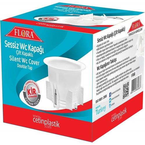 F068   FLORA SESSİZ WC KAPAĞI KUTULU - Çift kapak
