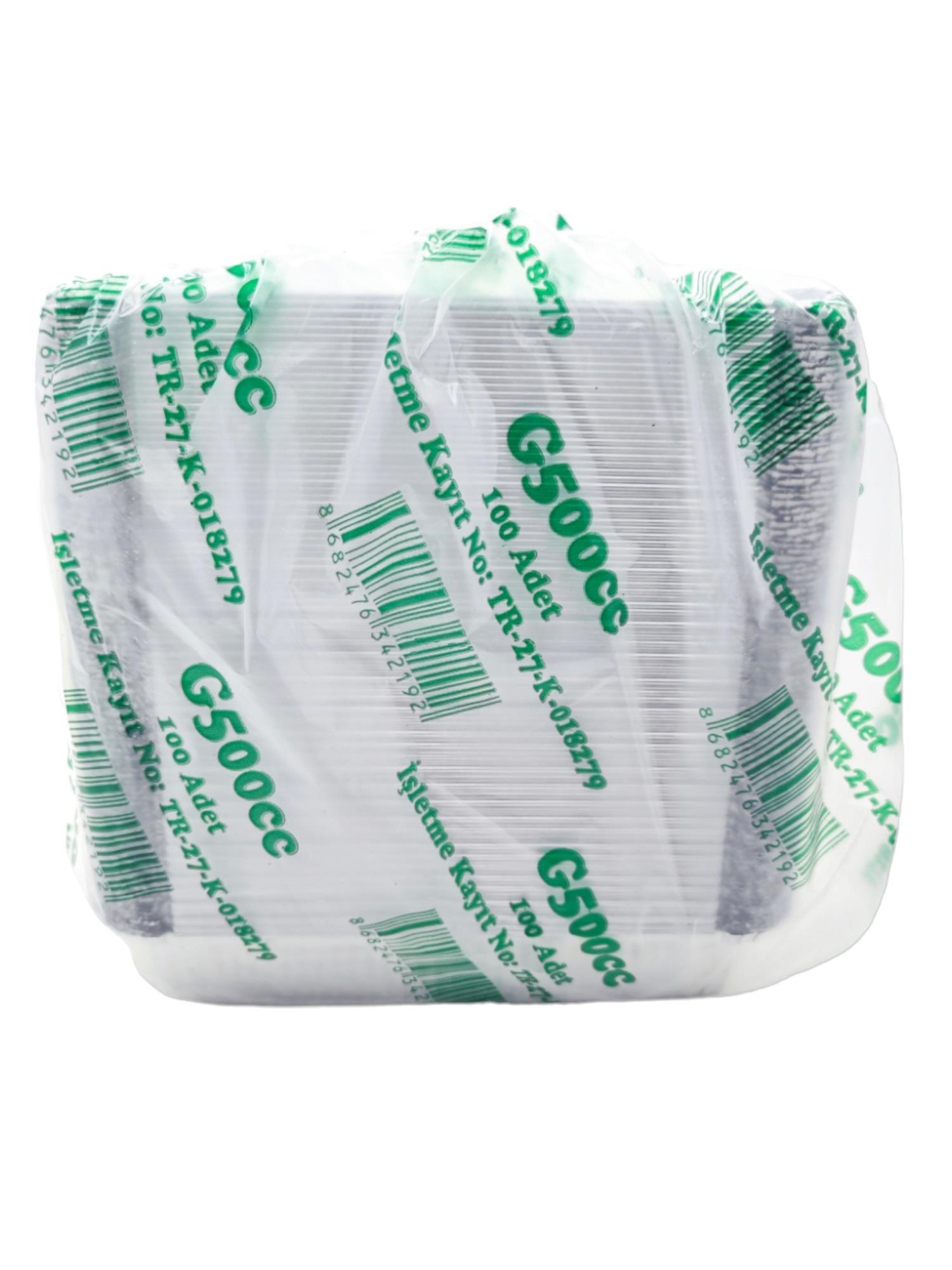 G500   Grı Alüminyum Kase 500Cc 100Lü