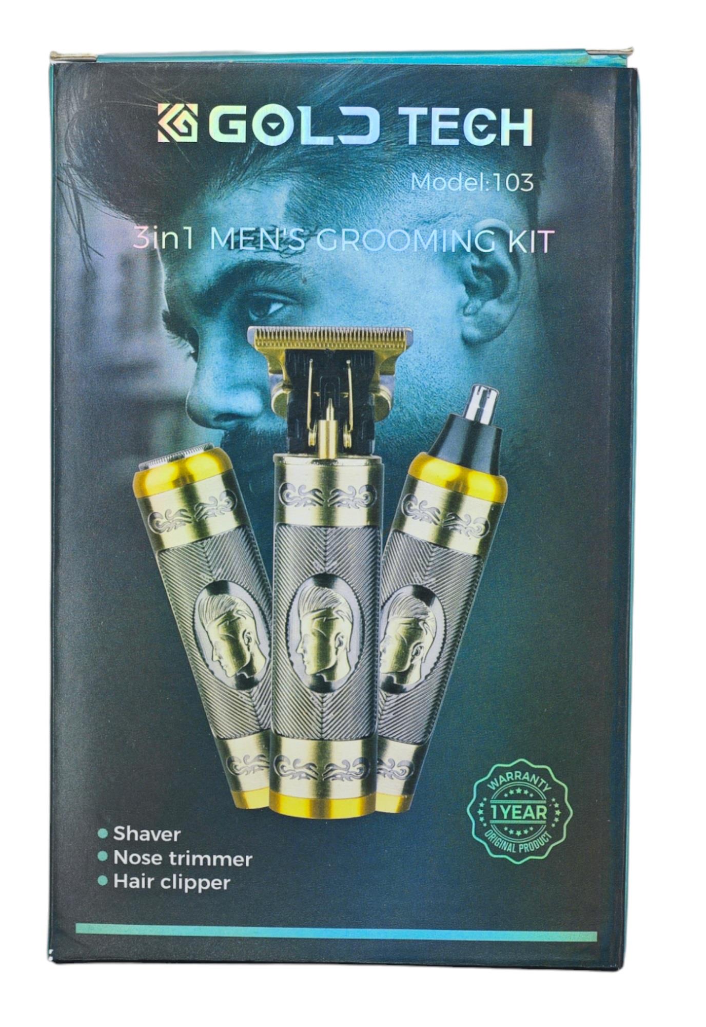 Gt-103   Gold Tech 3İn1 Şarjlı Traş Makinesi