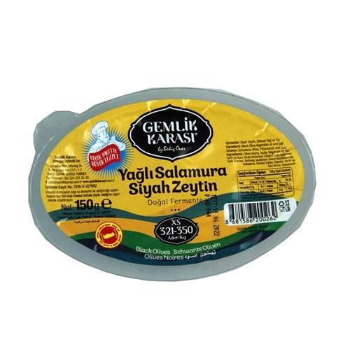 Gemlik Karası Siyah Zeytin  130 Gr. Vak.Xs 321-350
