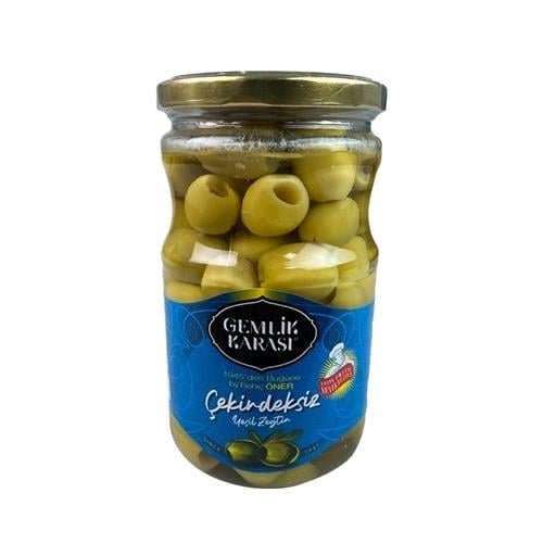 Gemlik Karası Yeşil Zeytin Çekirdeksiz 350 gr 4XL Cam