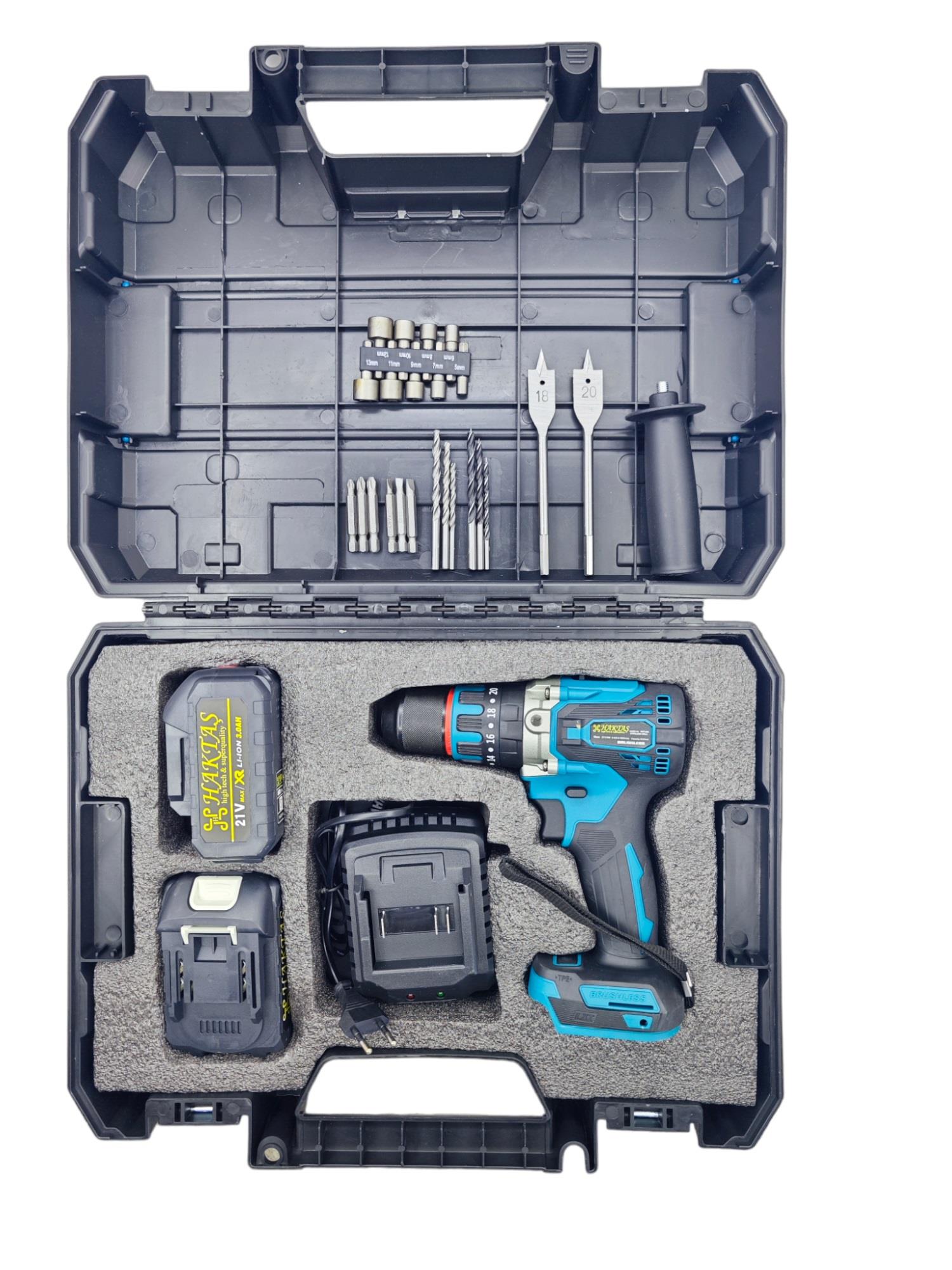HKT-526   HAKTAŞ ŞARJLI DARBELİ MATKAP 21V 3.0Ah