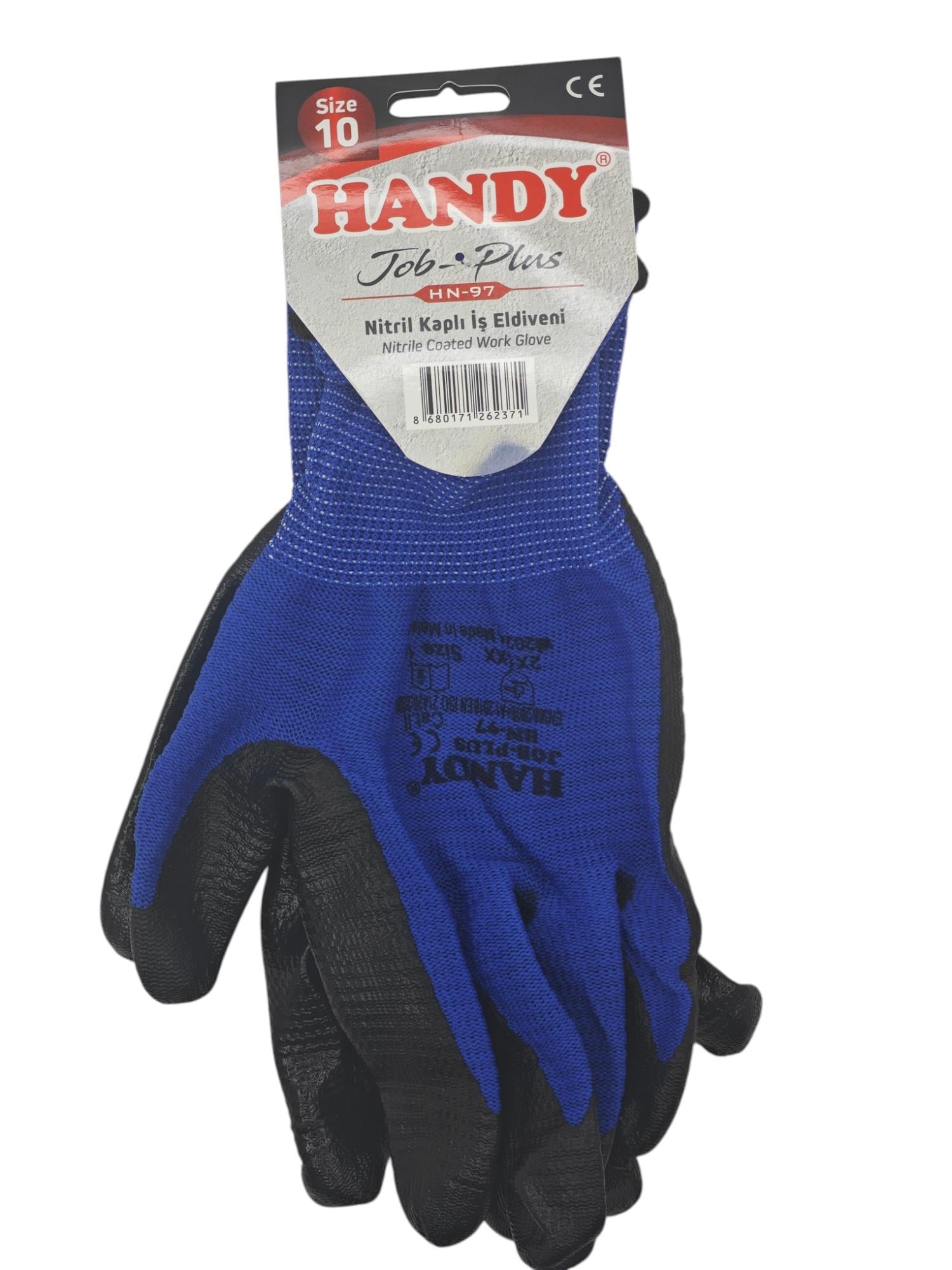 HN-97   Handy Tob-Plus Nitril Kaplı İş Eldiveni 10