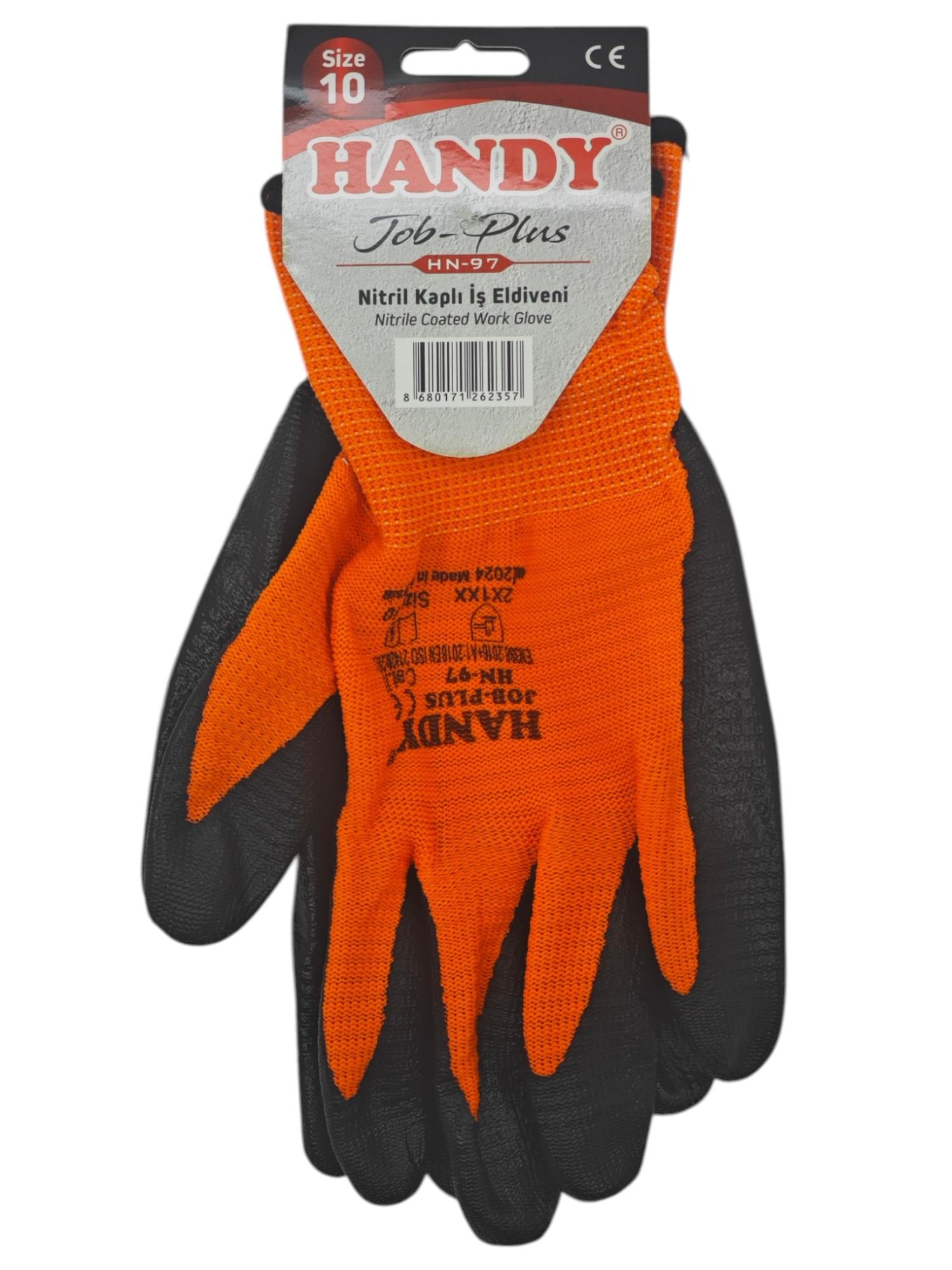 HN-97   Handy Tob-Plus Nitril Kaplı İş Eldiveni 10