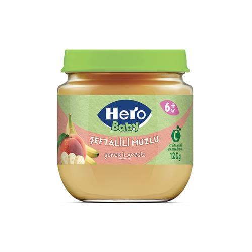 Hero Baby Şeftali Muz Kavanoz Maması 120Gr