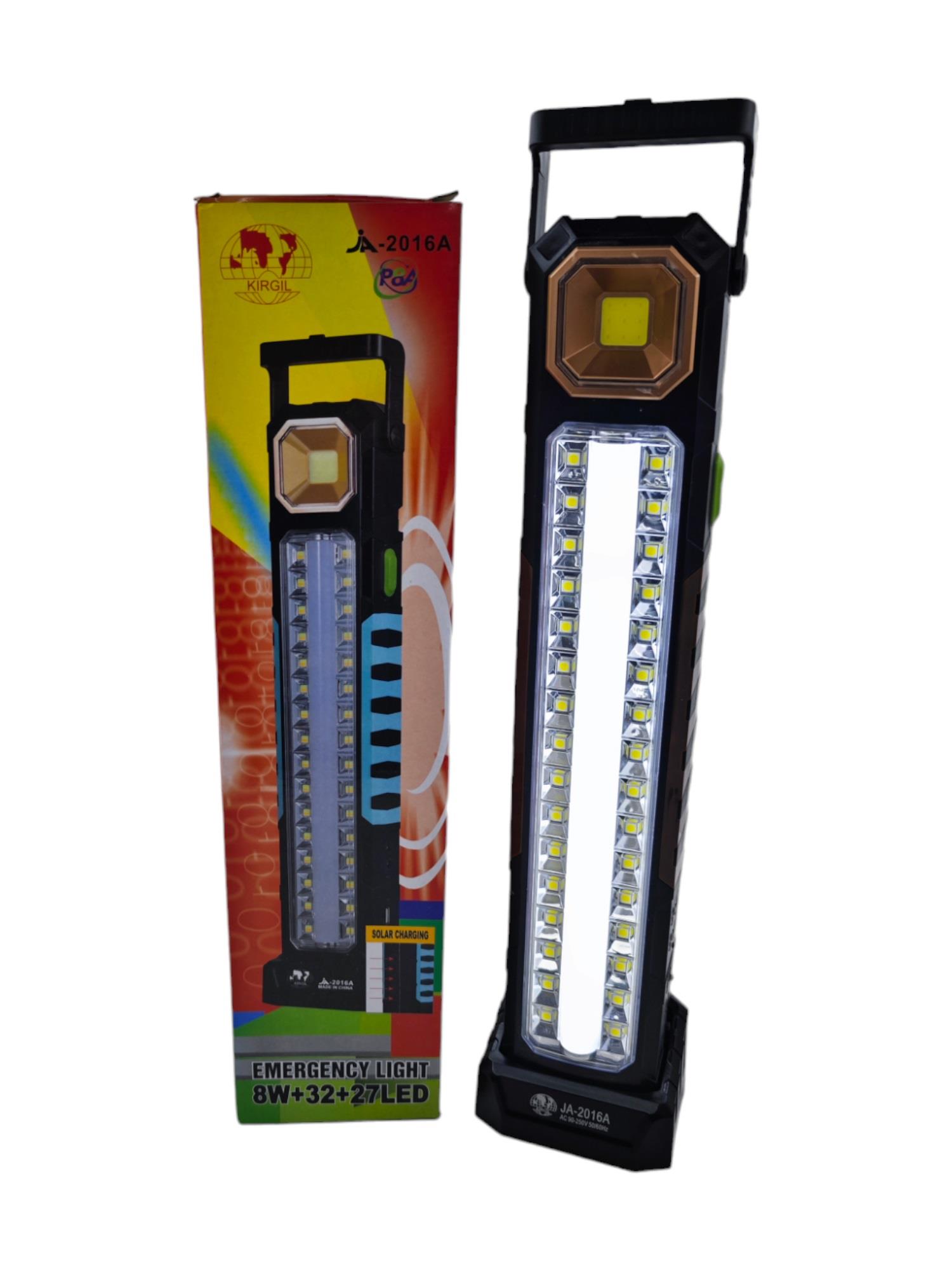 Ja-2016A   Kırgıl Solar Şarjlı 8W+32+27 Led Fener Işıldak