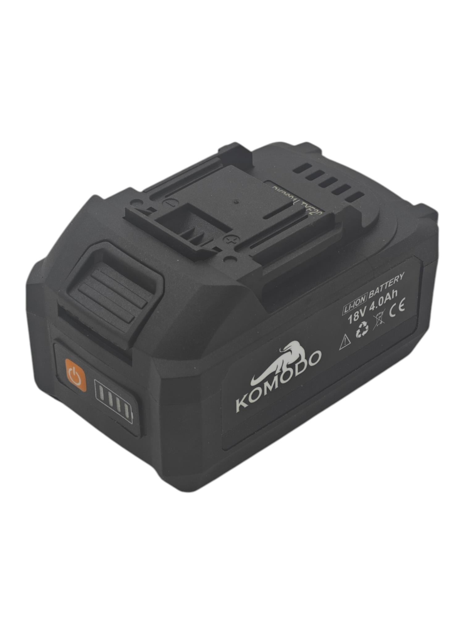 KM53-T1   Komodo 18V 4.0Ah Li-On Batarya 730gr - Şarj Göstergeli