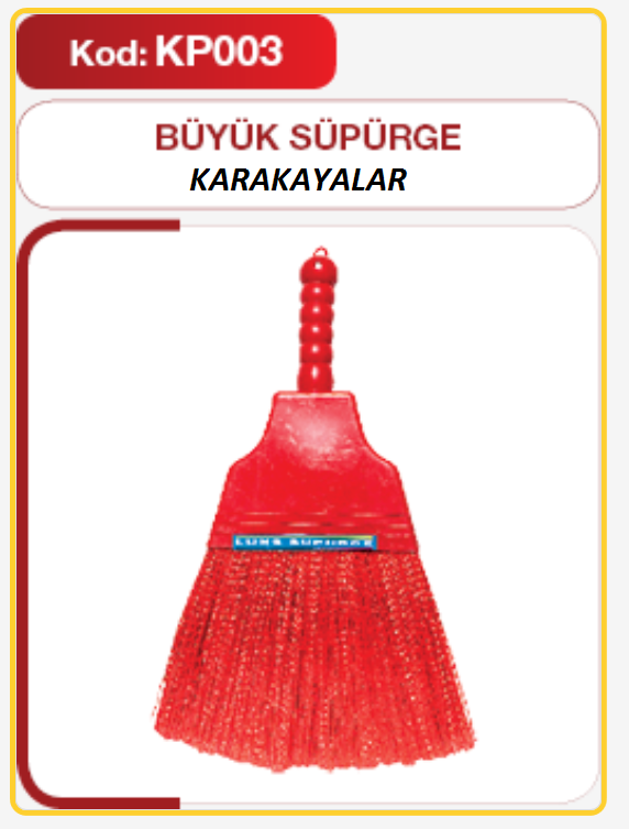 KP 003   KARAKAYALAR PLASTİK SÜPÜRGE (Büyük)