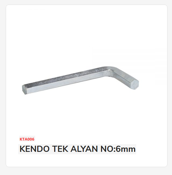 KTA006   KENDO TEK ALYAN NO:6mm