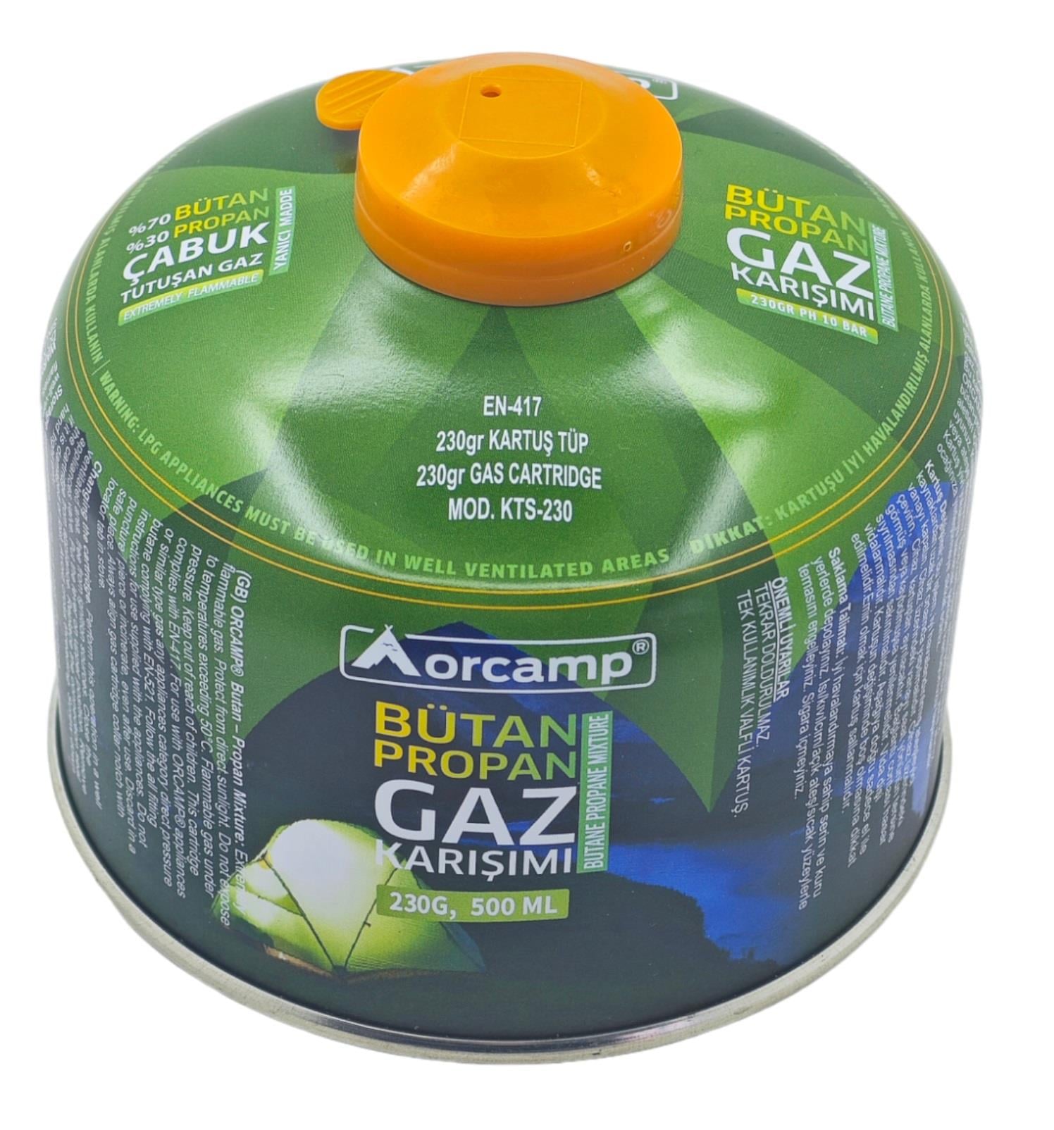 KTS-230   ORCAMP VİDALI KARTÜŞ TÜP 230gr 500ml