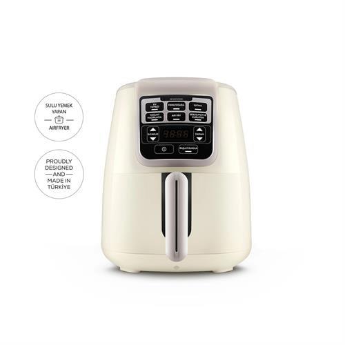 Karaca Air Pro Cook XL 2 İn 1 Konuşan Airfryer Iconic Beige 4L