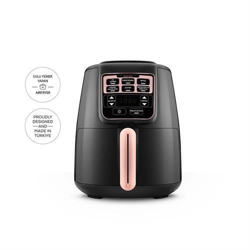 Karaca Air Pro Cook XL 2 İn 1 Konuşan Airfryer Rosegold 4L