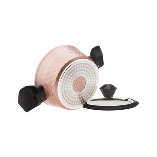 Karaca Bio Diamond Antibakteriyel Kulplu 7 Parça Tencere Seti Rose Gold