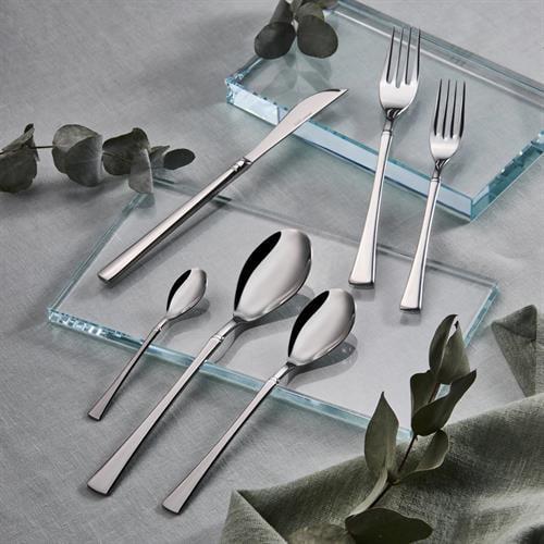Karaca Elegance Rayer Platin 12 Kişilik 72 Parça Çatal Kaşık Bıçak Takımı