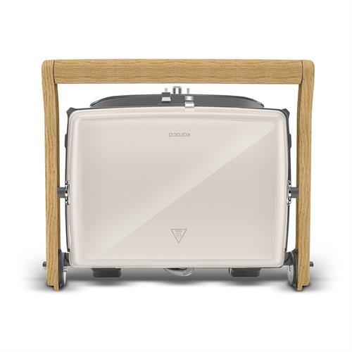 Karaca Gastro Grill Glass Premium 2400W Döküm Izgara Ve Tost Makinesi Wood Craft 6 Dilim Kapasiteli
