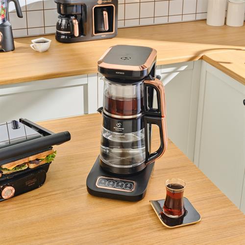 Karaca Gurme Luxury 2.0 Elektrikli Evlilik Paketi Tost, Kahve, Çay Makinesi Ve Mutfak Robotu Black Copper