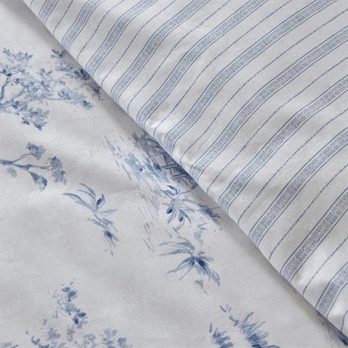 Karaca Home Parisien Çift Kişilik Percale Nevresim Takımı Mavi