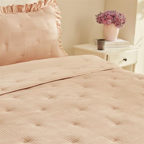 Karaca Home White Collection Perios Çift Kişilik Fırfırlı Spring Comfor  Somon