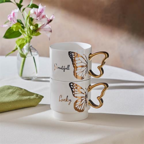 Karaca Kelebek Beauty Mug 340 Ml