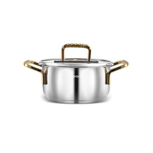 Karaca Maçka İndüksiyon Tabanlı Çelik Tencere 14 Cm Gold