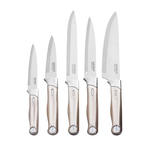 Karaca Mastermaid 6 Parça Bıçak Seti Mineral Gold