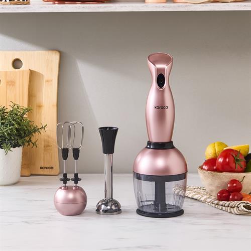 Karaca Pro- Midi Plus 3Lü Blender Set Rosegold 1000W