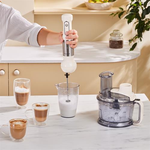 Karaca Prosteel 7 İn 1 Süt Köpürtücülü Mutfak Robotu 1000W Soft Cream