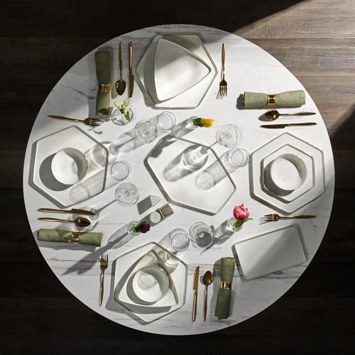 Karaca Streamline Geo Gold 59 Parça 12 Kişilik Yemek Takımı