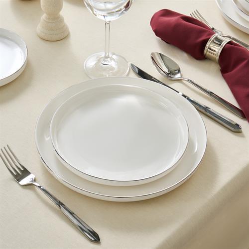 Karaca Streamline Saturn Platin 53 Parça 12 Kişilik Yemek Takımı