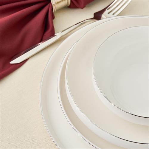 Karaca Streamline Saturn Platin 53 Parça 12 Kişilik Yemek Takımı