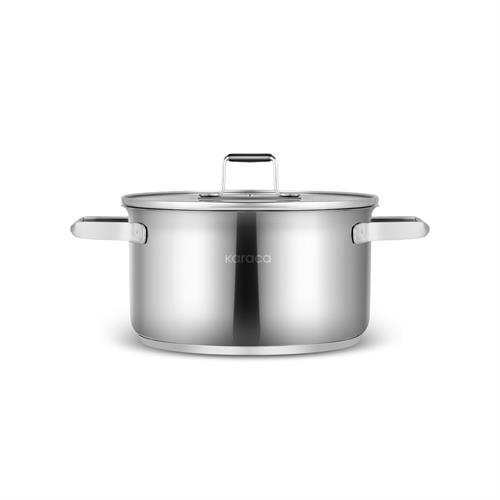 Karaca Valora İndüksiyon Tabanlı 8 Parça Çelik Tencere Seti