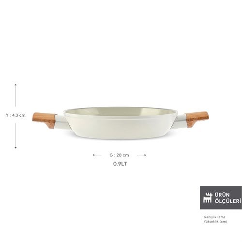 Karaca X Refika Swiss Crystal Almond Cream İndüksiyon Tabanlı 20 Cm Sahankaraca X Refika Swiss Crystal Almond Cream İndüksiyon Tabanlı 20 Cm Sahankaraca X Refika Swiss Crystal Almond Cream İndüksiyon