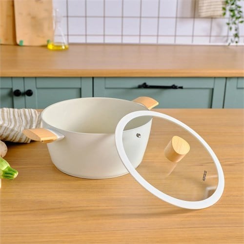 Karaca X Refika Swiss Crystal Almond Cream 24 Cm Tencere Karaca X Refika Swiss Crystal Almond Cream 24 Cm Tencere Karaca X Refika Swiss Crystal Almond Cream 24 Cm Tencere Karaca X Refika Swiss Crystal