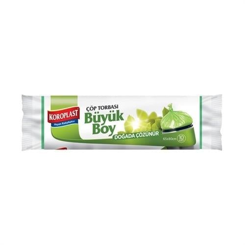 Koroplast Çöp Torbası Doğal Çözünür Büyük 65*80