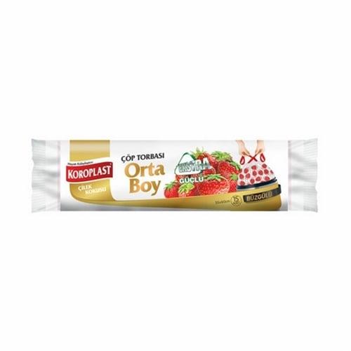 Koroplast Çöp Torbası Orta Boy Çilek Kokusu 55*60