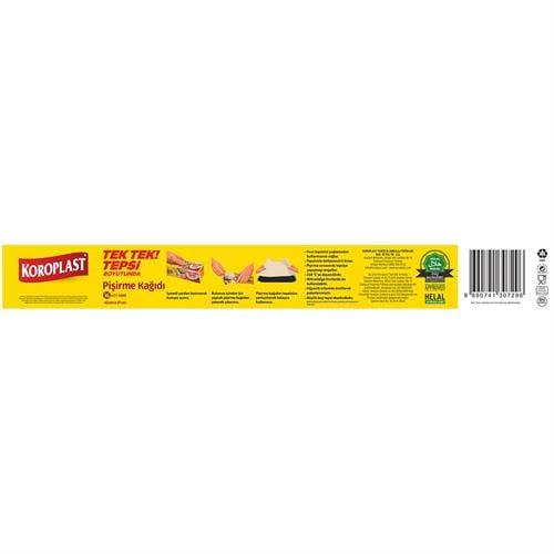 Koroplast Hazır Kesilmiş Pişirme Kağıdı 16lı